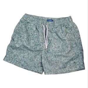 APNEE Green Print Swim Shorts Men’s Size Medium Green